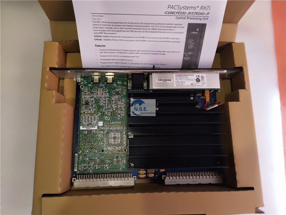 برمجة جنرال إلكتريك IC698CPE030 RX7i وحدة المعالجة المركزية لآلة التحكم